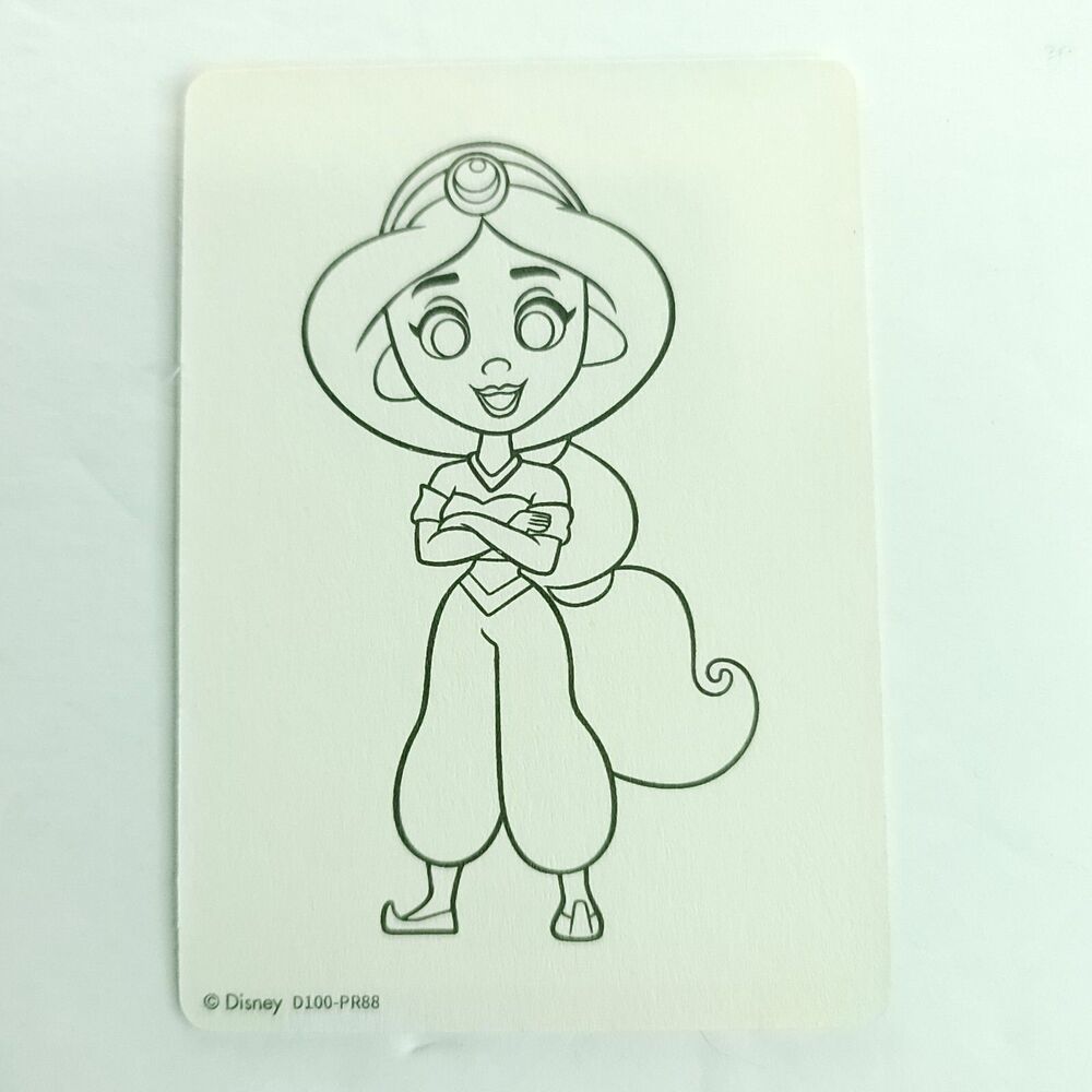 Jasmine Aladdin 2023 Card Fun 1/1 Disney 100 Carnival  Paper Sketch D100-PR88